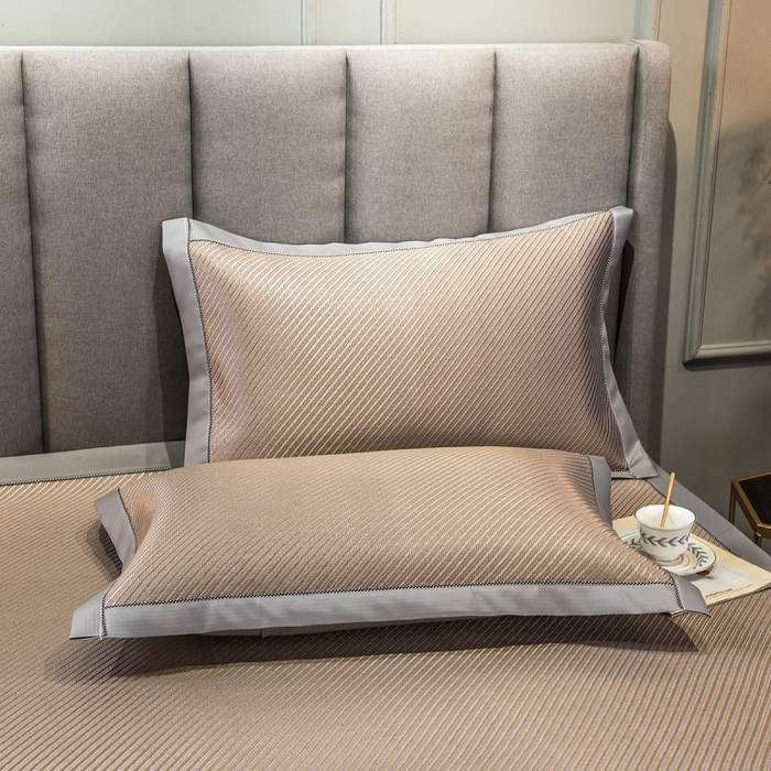 91家纺网 家纺一手货源 找家纺 印季家纺 2026新款高端养生冰藤席席子凉席 斜纹蓝