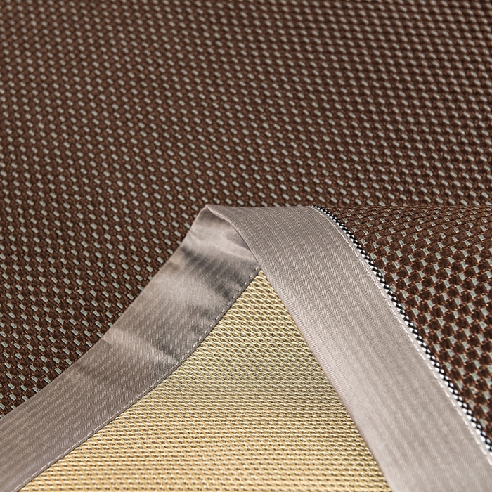 91家纺网 家纺一手货源 找家纺 印季家纺 2026新款高端养生冰藤席席子凉席 深咖小点