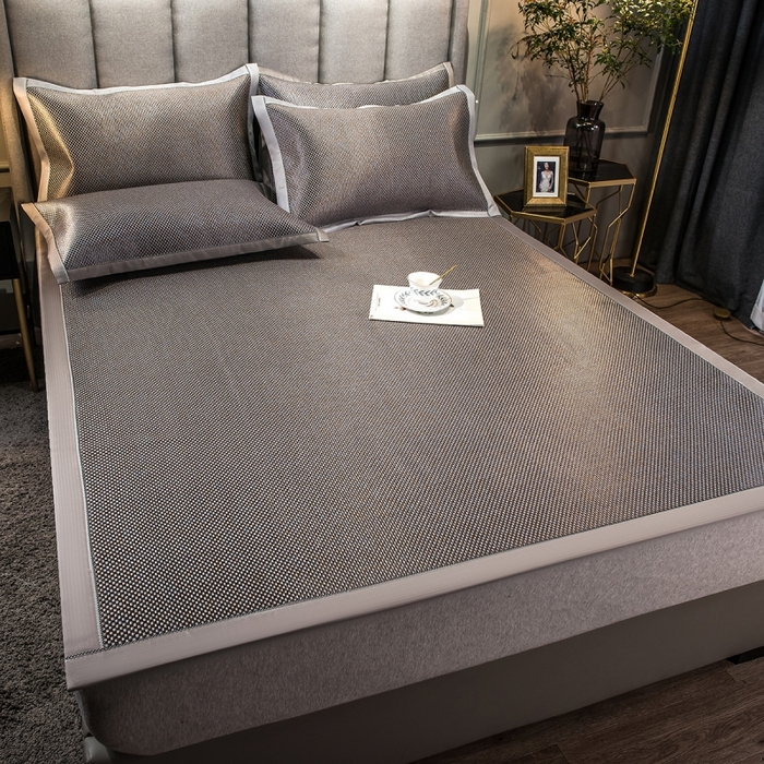 91家纺网 家纺一手货源 找家纺 印季家纺 2026新款高端养生冰藤席席子凉席 斑驳岁月