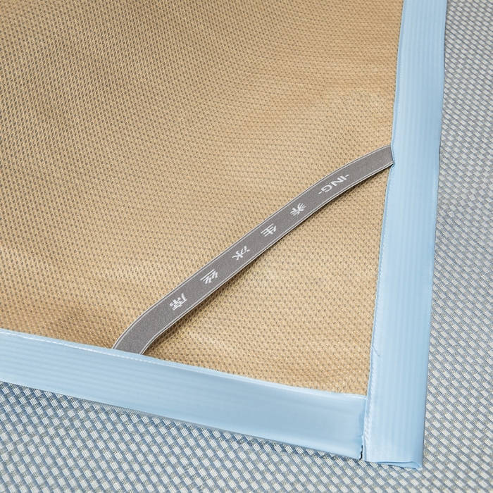 91家纺网 家纺一手货源 找家纺 印季家纺 2026新款高端养生冰藤席席子凉席 蓝色妖姬