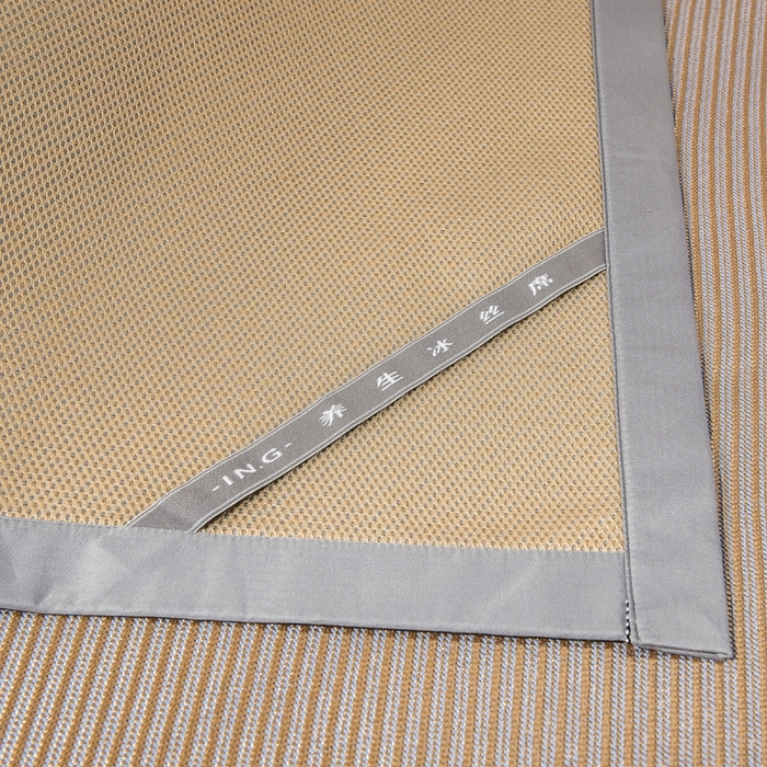 91家纺网 家纺一手货源 找家纺 印季家纺 2026新款高端养生冰藤席席子凉席 斜纹蓝