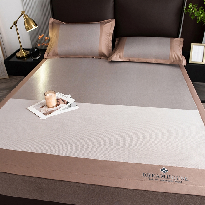 91家纺网 家纺一手货源 找家纺 （总）印季家纺 2026新款拼色加密冰藤席子凉席