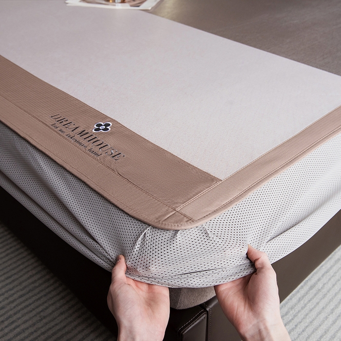 91家纺网 家纺一手货源 找家纺 （总）印季家纺 2026新款拼色加密冰藤席子凉席