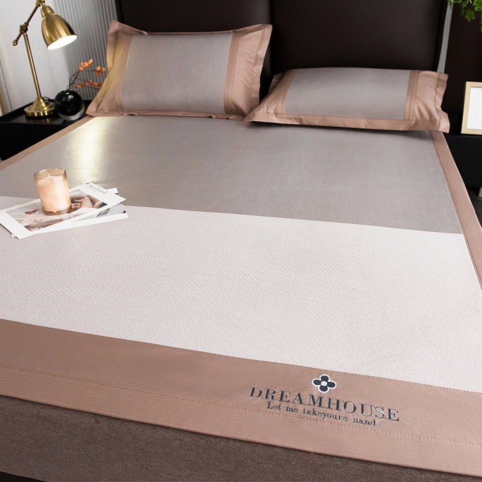 91家纺网 家纺一手货源 找家纺 （总）印季家纺 2026新款拼色加密冰藤席子凉席