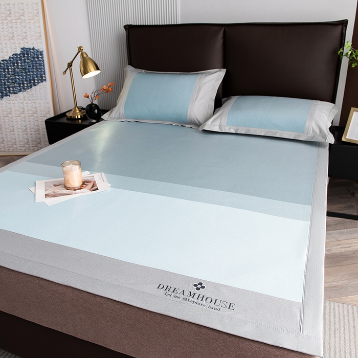 91家纺网 家纺一手货源 找家纺 （总）印季家纺 2026新款拼色加密冰藤席子凉席