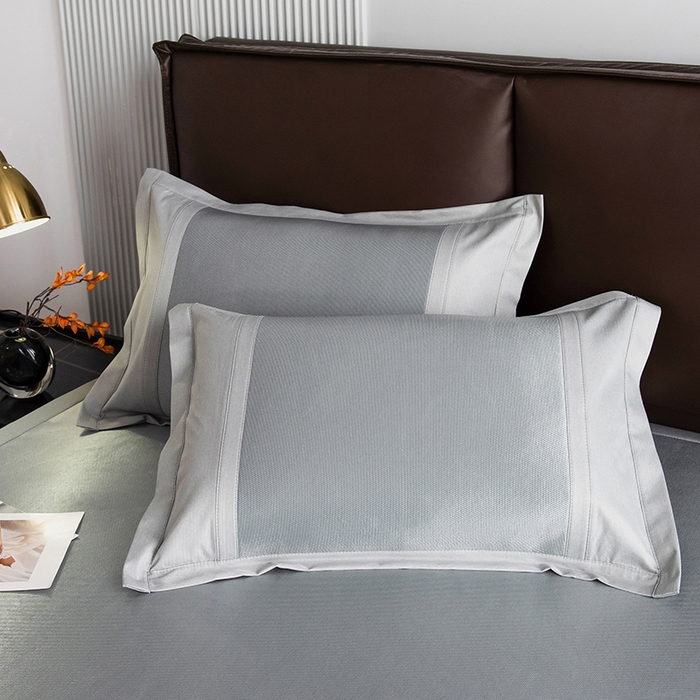 91家纺网 家纺一手货源 找家纺 印季家纺 2026新款拼色加密冰藤席子凉席 条纹-浅灰