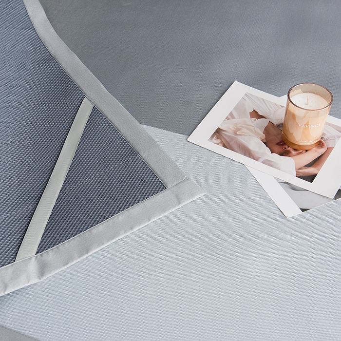 91家纺网 家纺一手货源 找家纺 印季家纺 2026新款拼色加密冰藤席子凉席 色块-浅灰