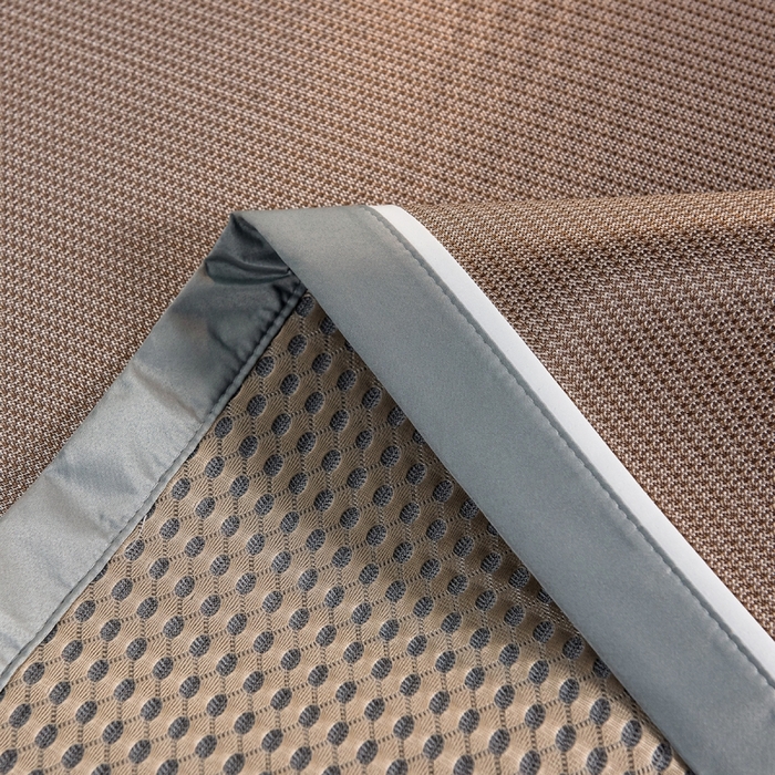 91家纺网 家纺一手货源 找家纺 印季家纺 2026新款1200D加密纯色碳光席席子凉席 咖啡