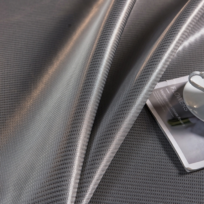 91家纺网 家纺一手货源 找家纺 印季家纺 2026新款1200D加密纯色碳光席席子凉席 浅灰