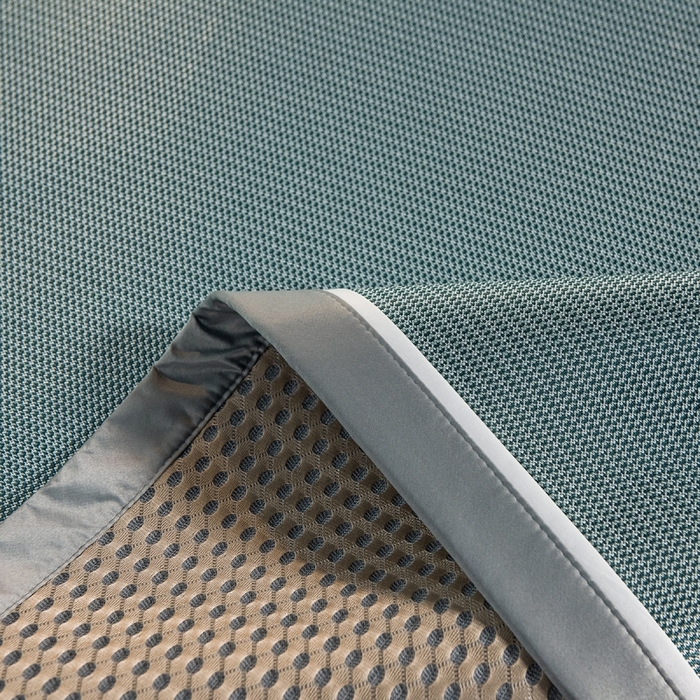 91家纺网 家纺一手货源 找家纺 印季家纺 2026新款1200D加密纯色碳光席席子凉席 水绿