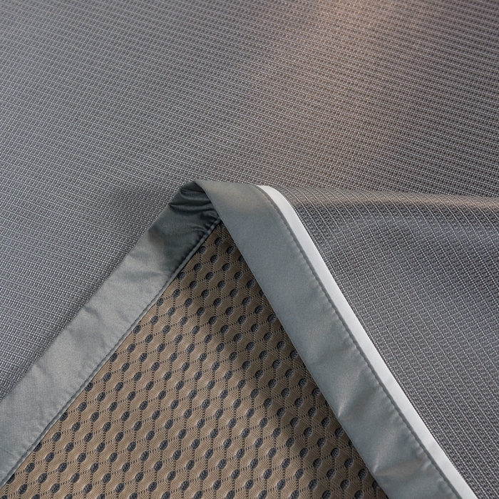 91家纺网 家纺一手货源 找家纺 印季家纺 2026新款1200D加密纯色碳光席席子凉席 浅灰