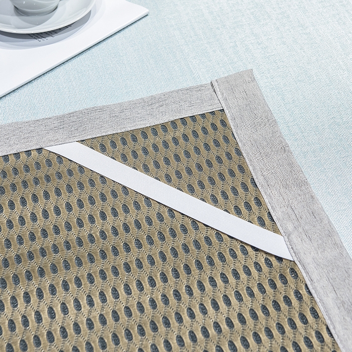 91家纺网 家纺一手货源 找家纺 （总）印季家纺 2026新款600D（纯色）肌理纹4D三明治冰丝席