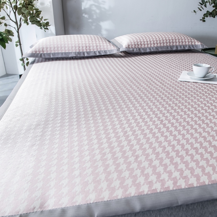 91家纺网 家纺一手货源 找家纺 （总）印季家纺 2026新款600D千鸟格席子凉席