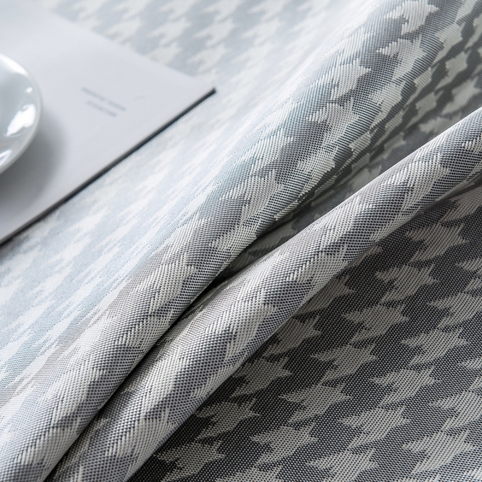 91家纺网 家纺一手货源 找家纺 印季家纺 2026新款600D千鸟格席子凉席 浅灰