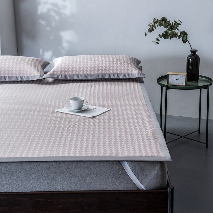 91家纺网 家纺一手货源 找家纺 （总）印季家纺 2026新款600D千鸟格席子凉席