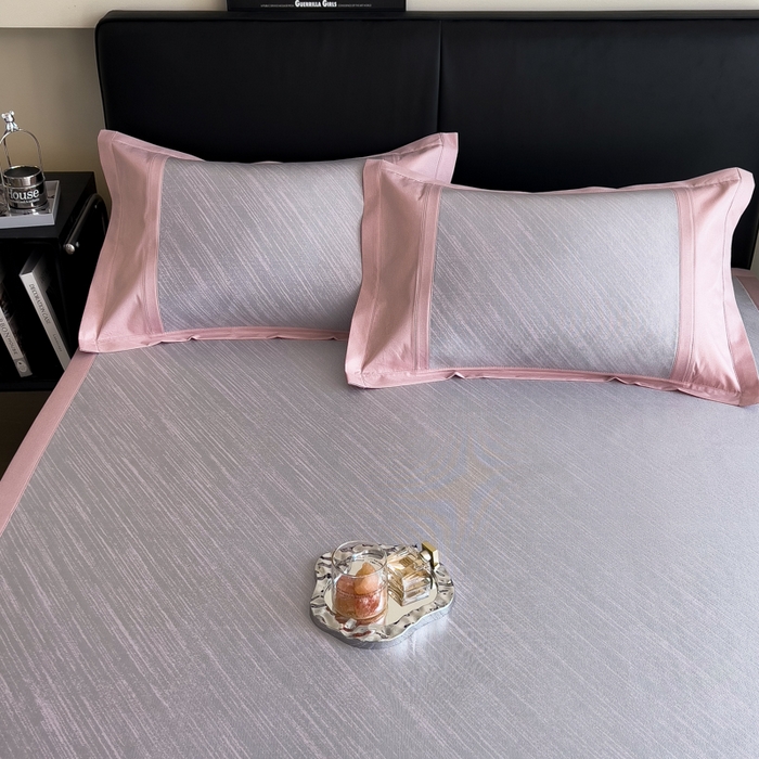 91家纺网 家纺一手货源 找家纺 （总）印季家纺 2026新款5A级抗菌加厚绣花冰丝席-流星雨（床笠款）