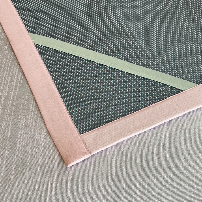 91家纺网 家纺一手货源 找家纺 （总）印季家纺 2026新款5A级抗菌加厚绣花冰丝席-流星雨（床笠款）