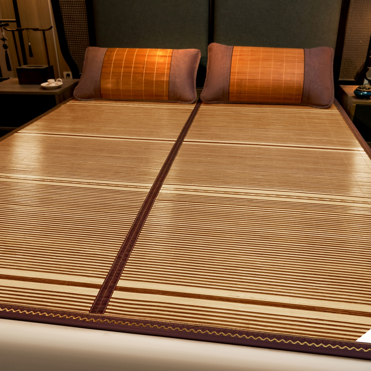 91家纺网 家纺一手货源 找家纺 （总）森璐家纺 2026新款竹韵清凉竹席凉席席子