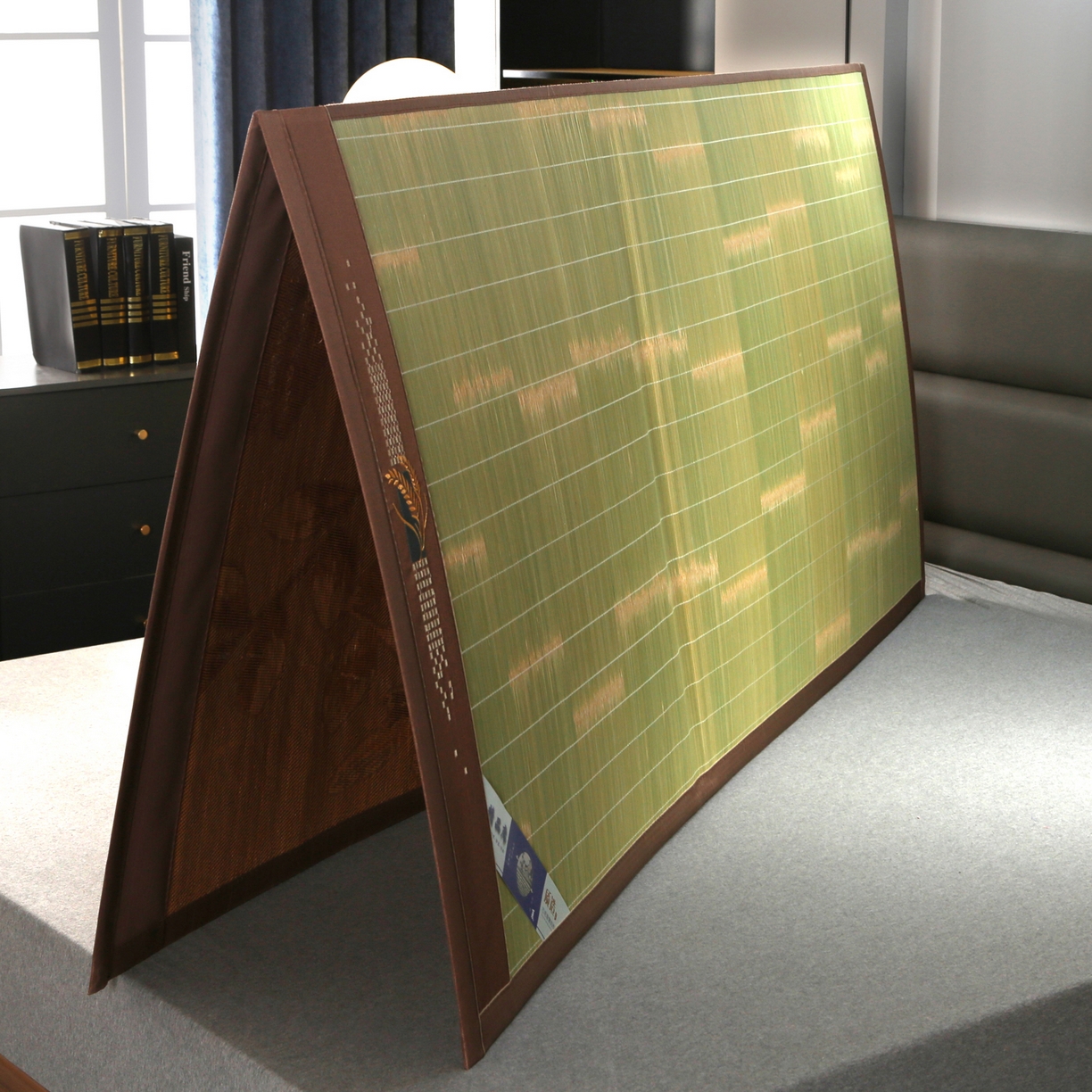 91家纺网 家纺一手货源 找家纺 森璐家纺 2026新款竹韵清凉竹席凉席席子 竹叶青