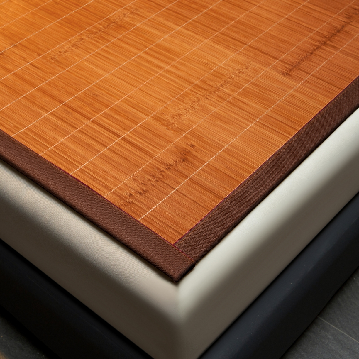 91家纺网 家纺一手货源 找家纺 森璐家纺 2026新款竹韵清凉竹席凉席席子 碳化席