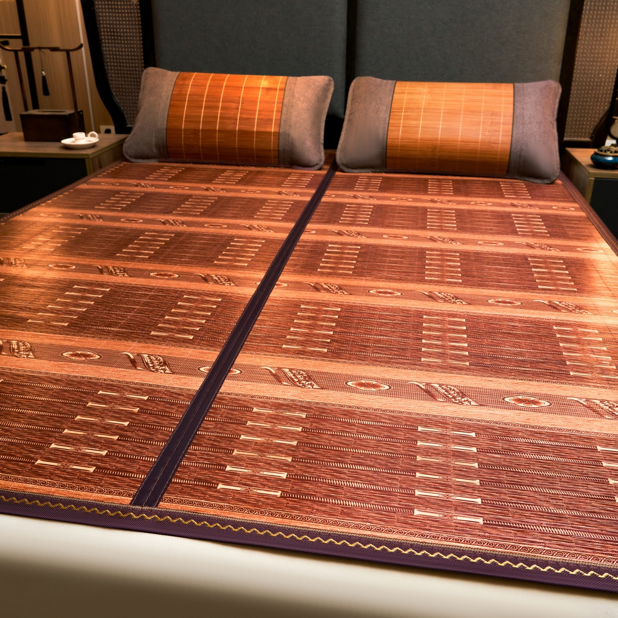 91家纺网 家纺一手货源 找家纺 （总）森璐家纺 2026新款竹韵清凉竹席凉席席子