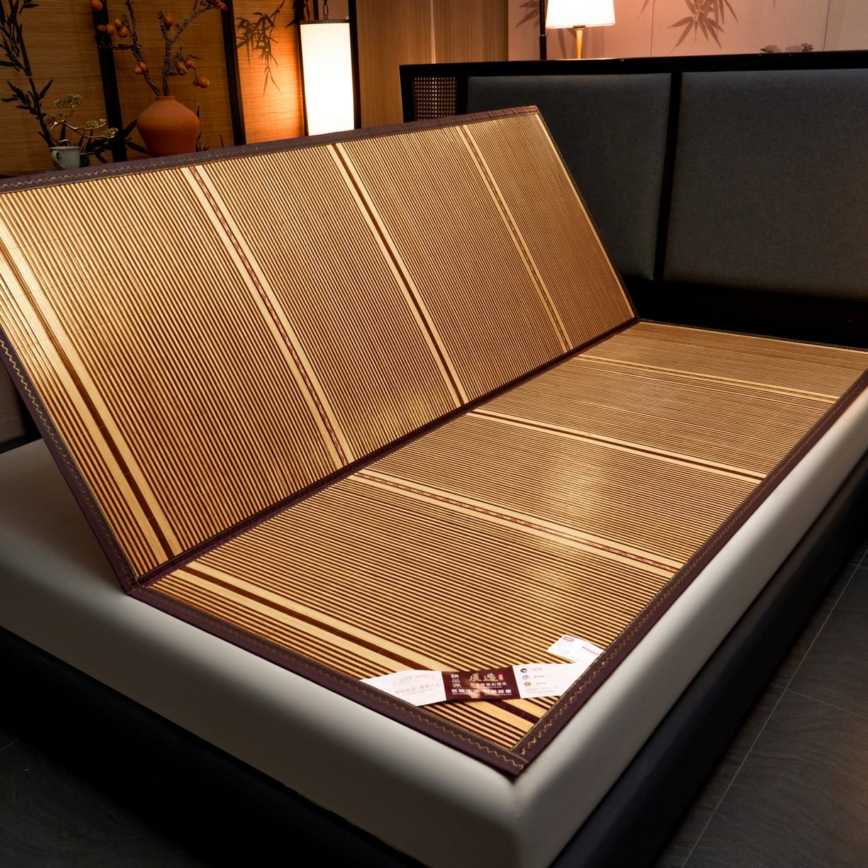 91家纺网 家纺一手货源 找家纺 森璐家纺 2026新款竹韵清凉竹席凉席席子 木纹席