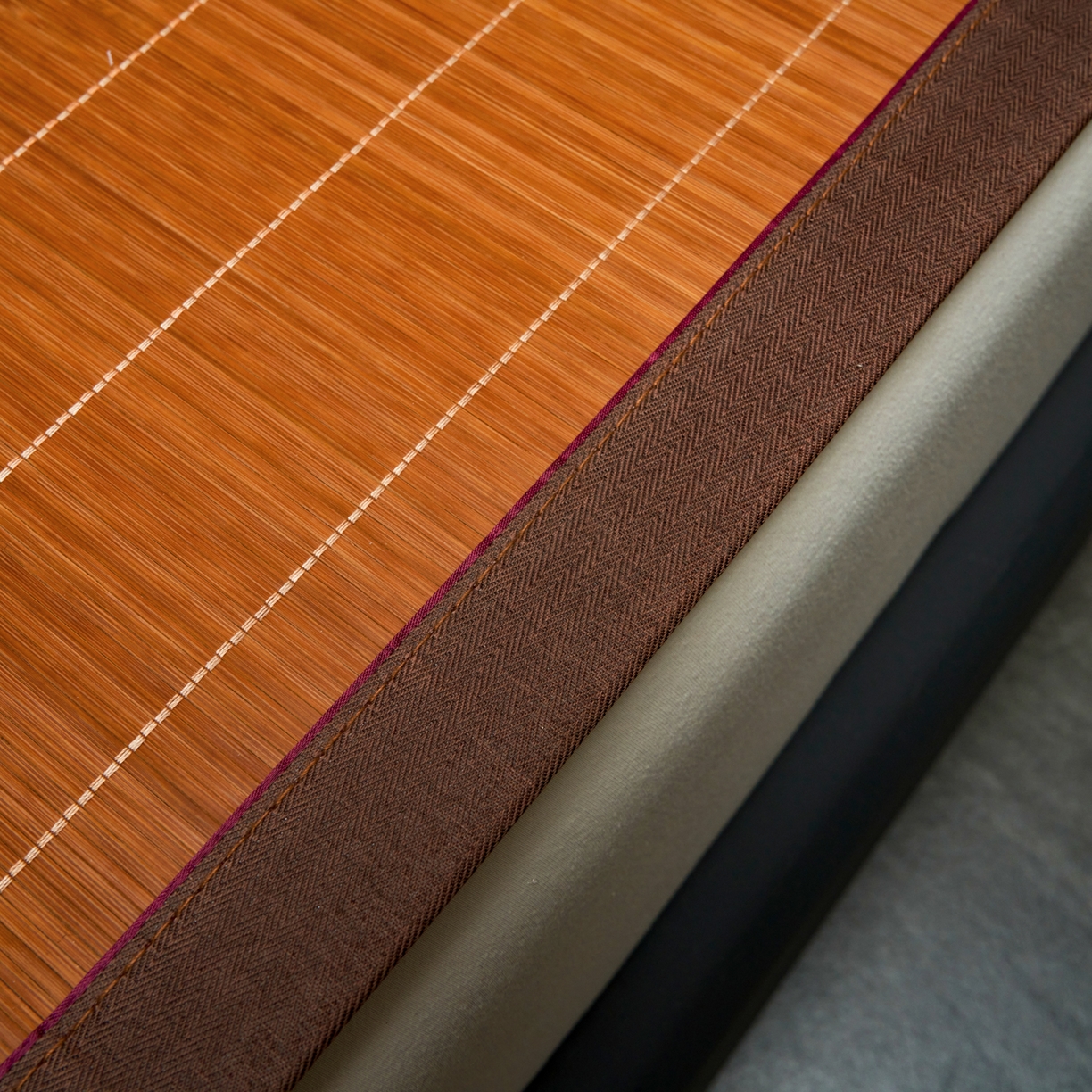 91家纺网 家纺一手货源 找家纺 森璐家纺 2026新款竹韵清凉竹席凉席席子 碳化席