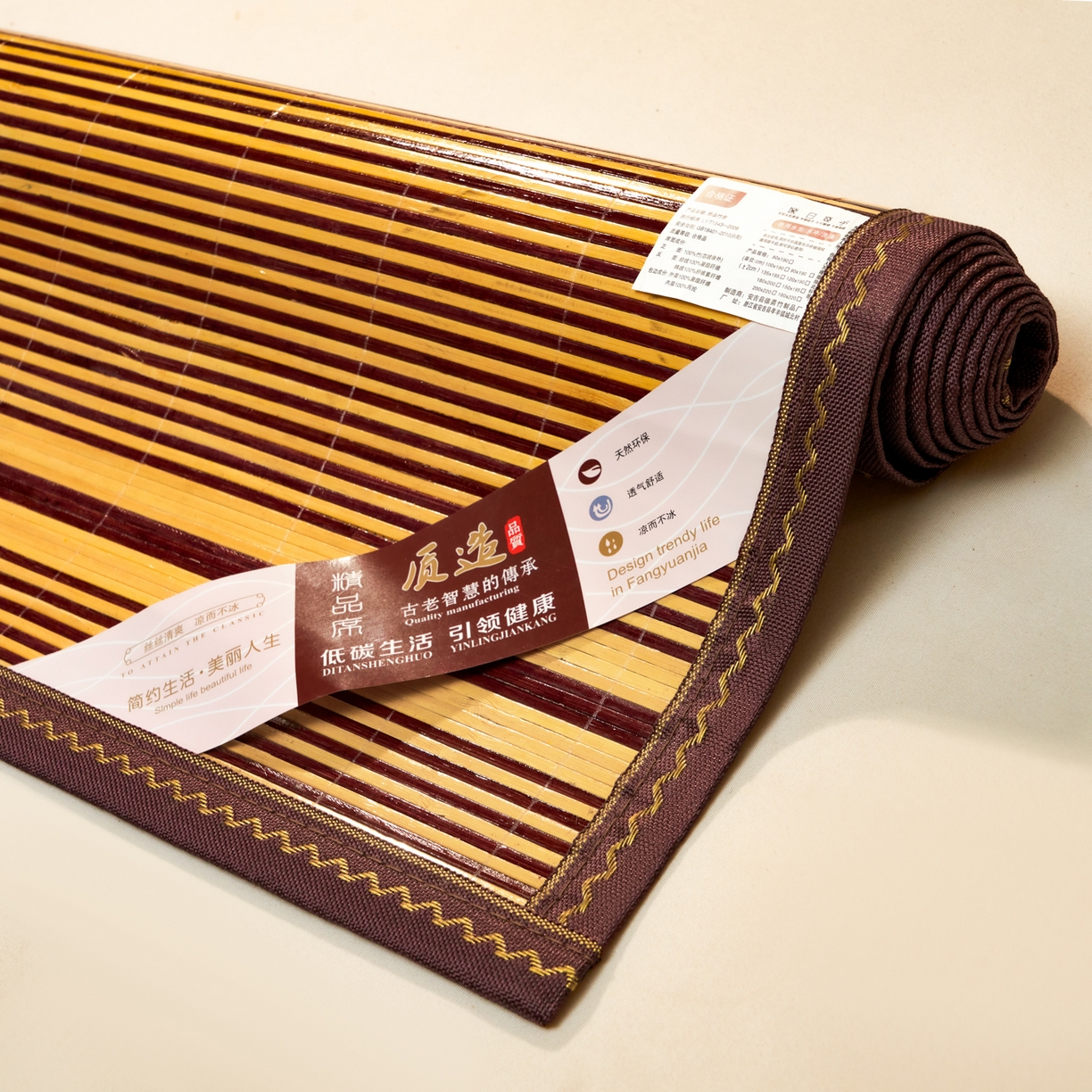 91家纺网 家纺一手货源 找家纺 森璐家纺 2026新款竹韵清凉竹席凉席席子 木纹席