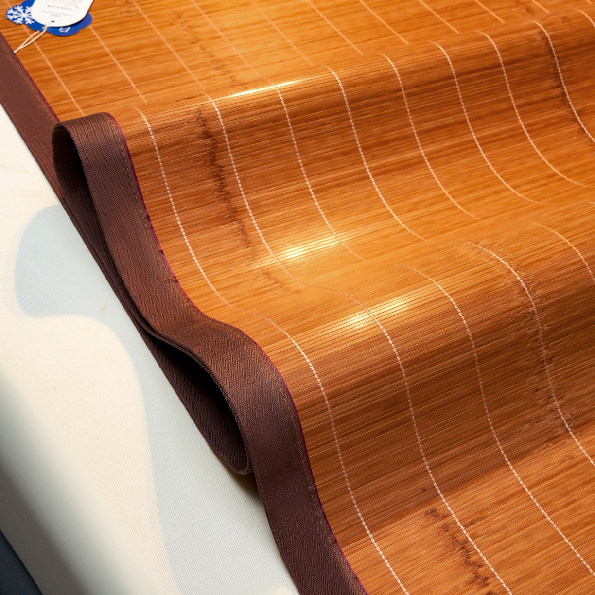 91家纺网 家纺一手货源 找家纺 森璐家纺 2026新款竹韵清凉竹席凉席席子 碳化席