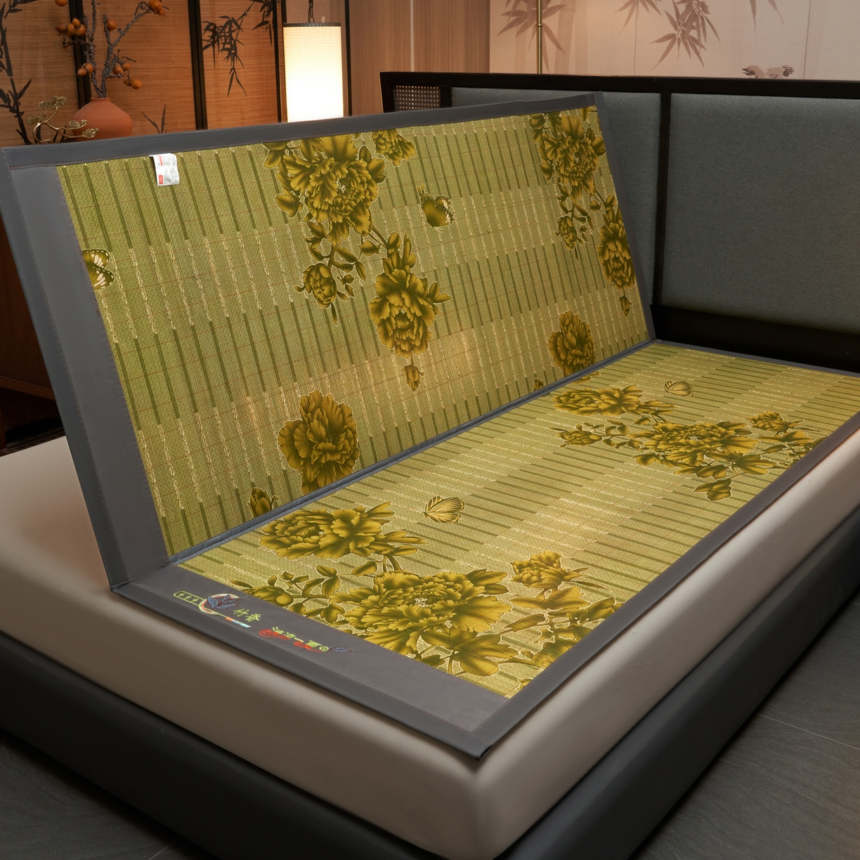 91家纺网 家纺一手货源 找家纺 森璐家纺 2026新款竹韵清凉竹席凉席席子 清凉一夏