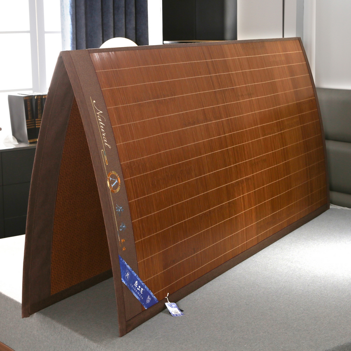 91家纺网 家纺一手货源 找家纺 森璐家纺 2026新款竹韵清凉竹席凉席席子 茶香养生席