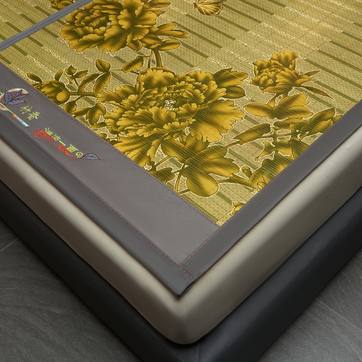 91家纺网 家纺一手货源 找家纺 森璐家纺 2026新款竹韵清凉竹席凉席席子 清凉一夏