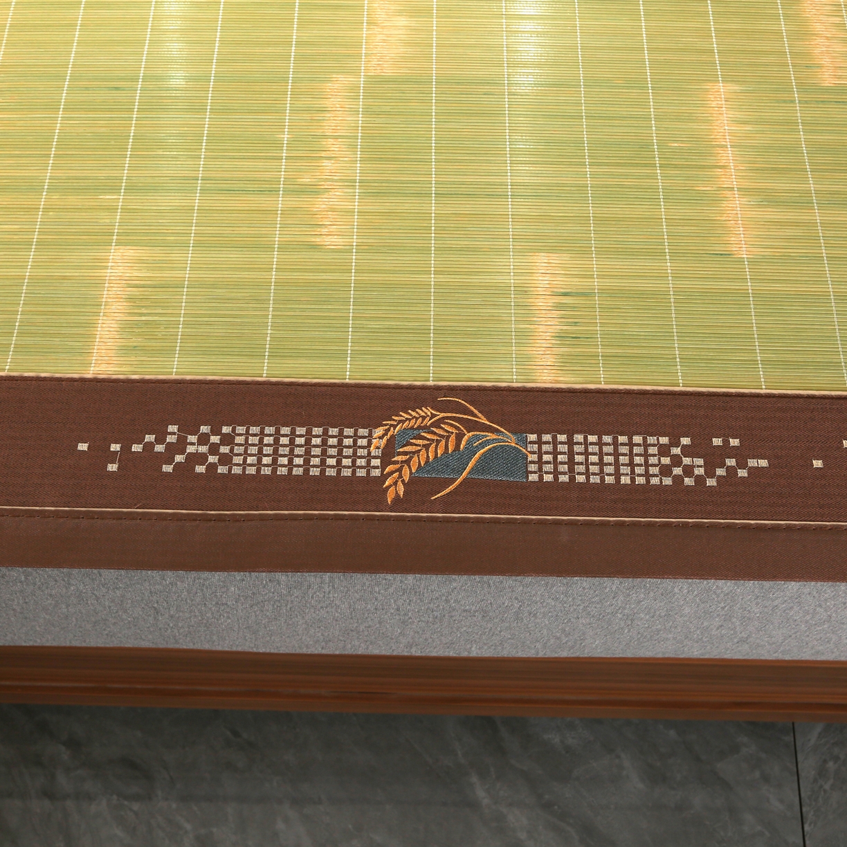 91家纺网 家纺一手货源 找家纺 森璐家纺 2026新款竹韵清凉竹席凉席席子 竹叶青