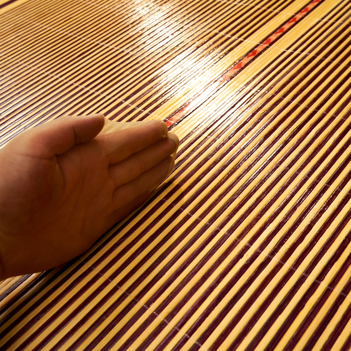 91家纺网 家纺一手货源 找家纺 森璐家纺 2026新款竹韵清凉竹席凉席席子 木纹席