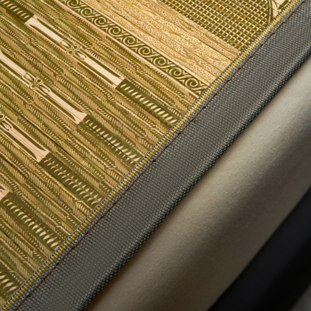 91家纺网 家纺一手货源 找家纺 森璐家纺 2026新款竹韵清凉竹席凉席席子 百福-绿