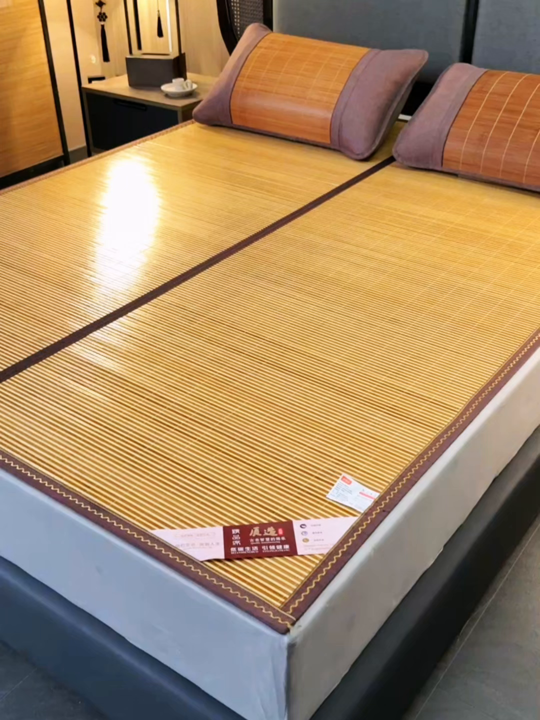 91家纺网 家纺一手货源 找家纺 森璐家纺 2026新款竹韵清凉竹席凉席席子 清凉席