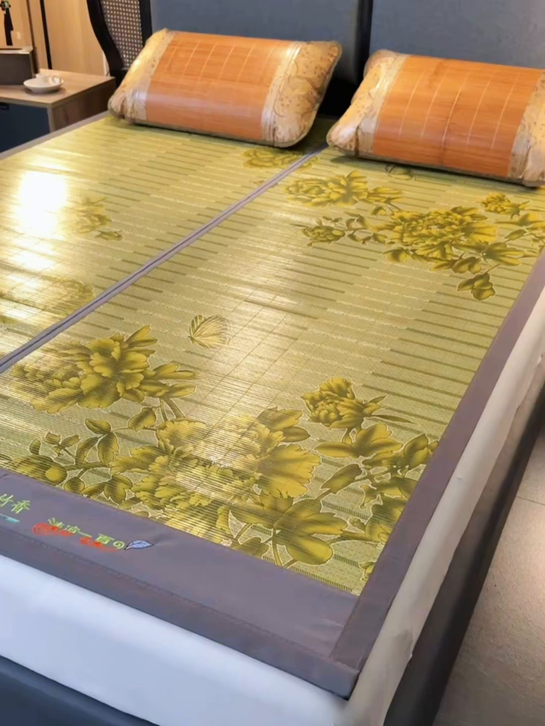 91家纺网 家纺一手货源 找家纺 森璐家纺 2026新款竹韵清凉竹席凉席席子 清凉一夏