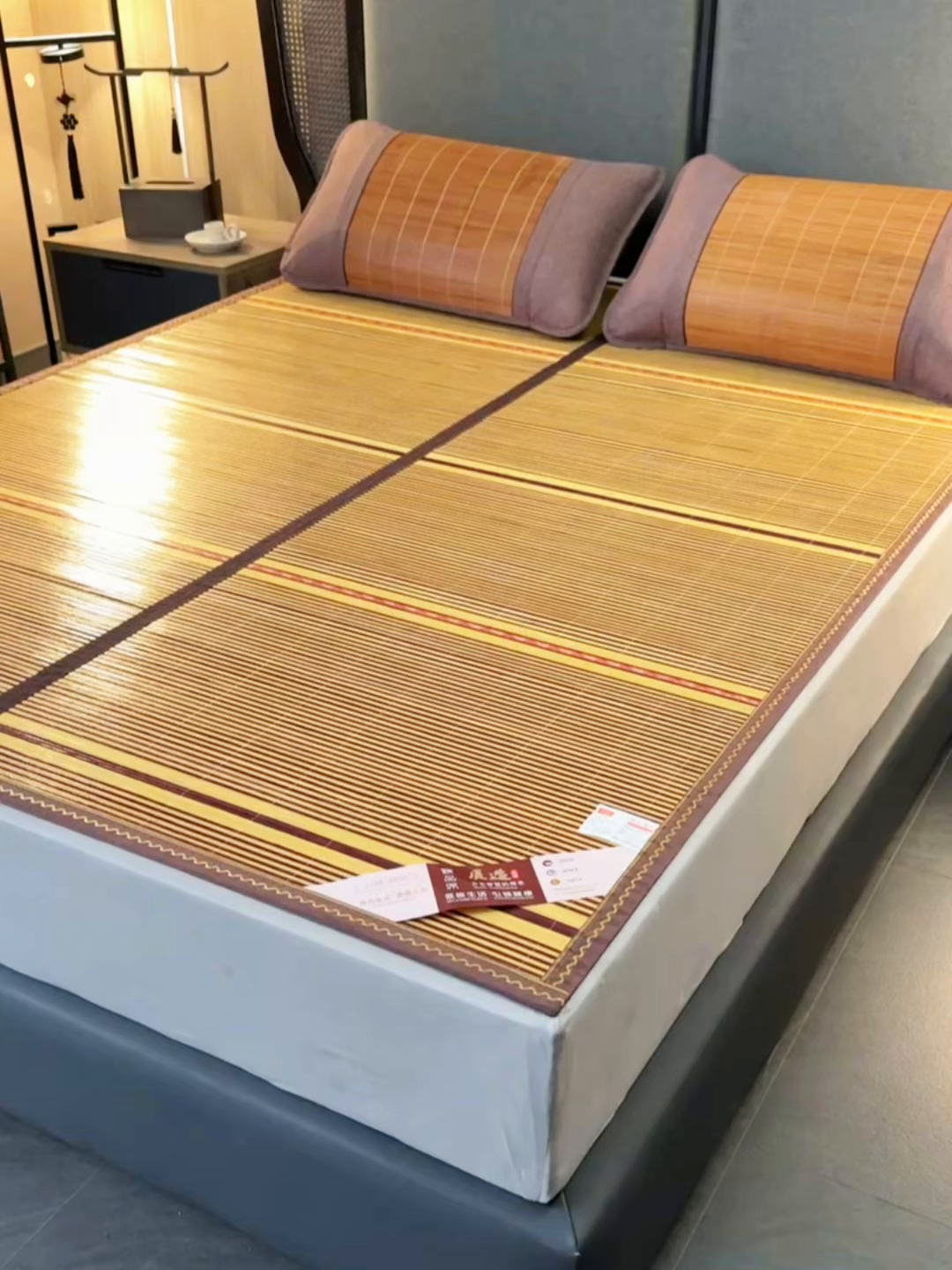 91家纺网 家纺一手货源 找家纺 森璐家纺 2026新款竹韵清凉竹席凉席席子 木纹席