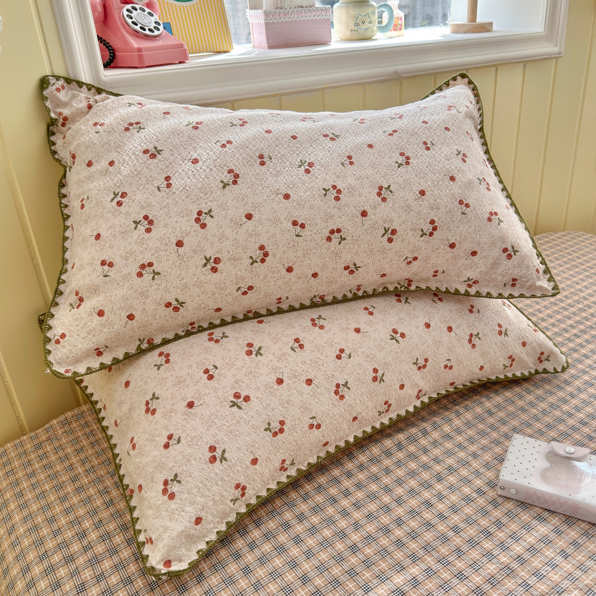 91家纺网 家纺一手货源 找家纺 初念 2026新款泡芙纱贝壳绣三角针夏被 提供买家秀 贝壳绣-酒渍樱桃