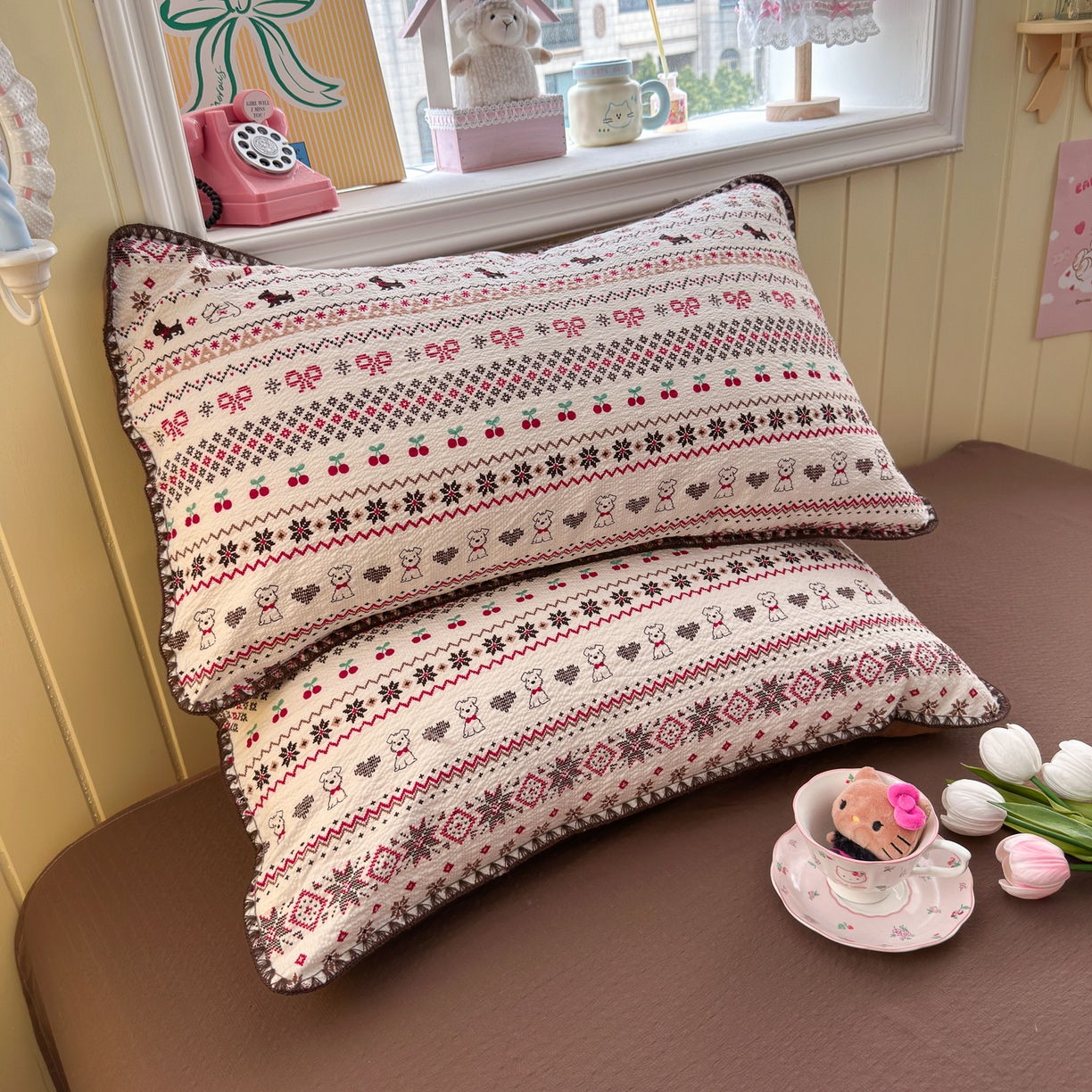 91家纺网 家纺一手货源 找家纺 初念 2026新款泡芙纱贝壳绣三角针夏被 提供买家秀 贝壳绣-萌物条条