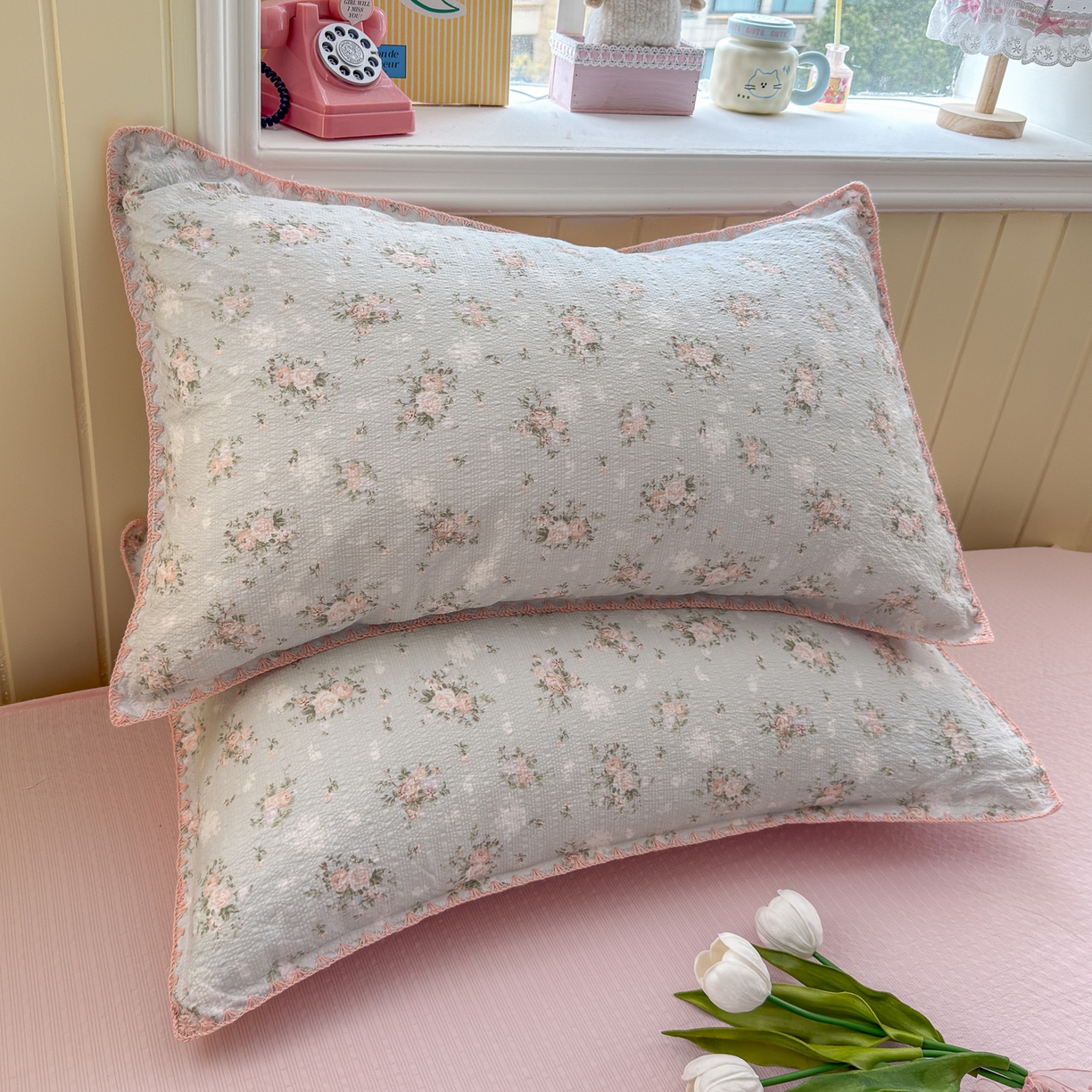 91家纺网 家纺一手货源 找家纺 初念 2026新款泡芙纱贝壳绣三角针夏被 提供买家秀 贝壳绣-柔诗意