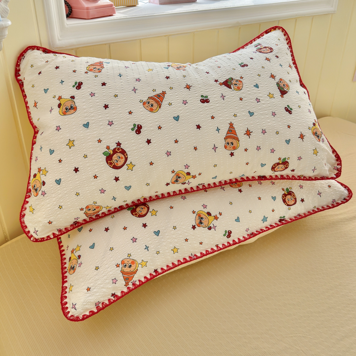 91家纺网 家纺一手货源 找家纺 初念 2026新款泡芙纱贝壳绣三角针夏被 提供买家秀 贝壳绣-旧街星星