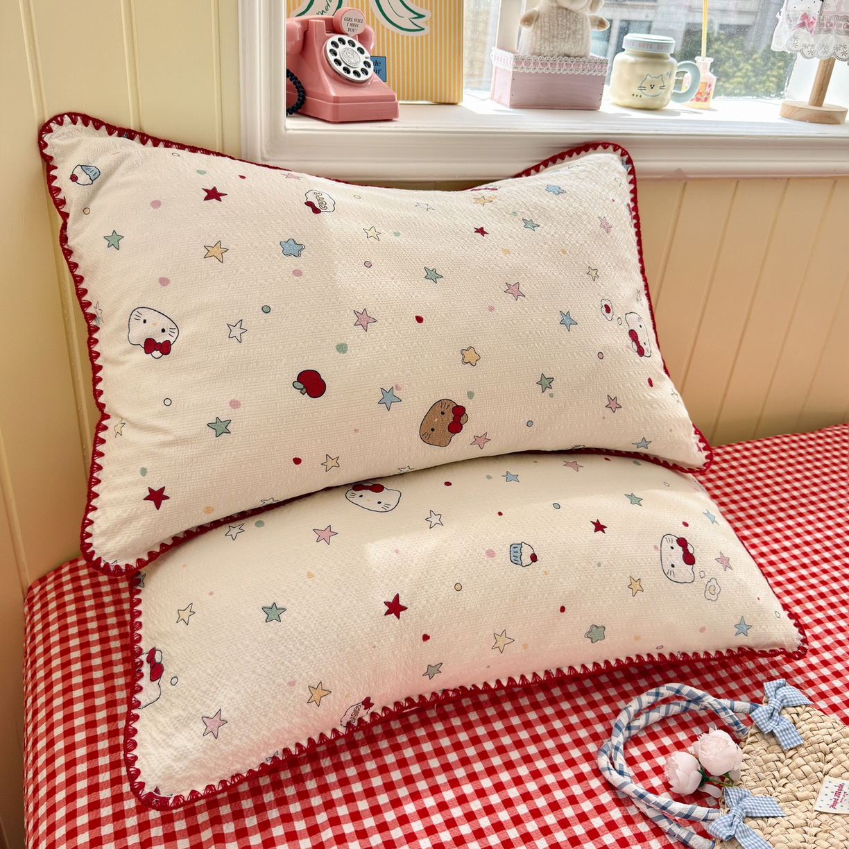 91家纺网 家纺一手货源 找家纺 初念 2026新款泡芙纱贝壳绣三角针夏被 提供买家秀 贝壳绣-星芒凯蒂