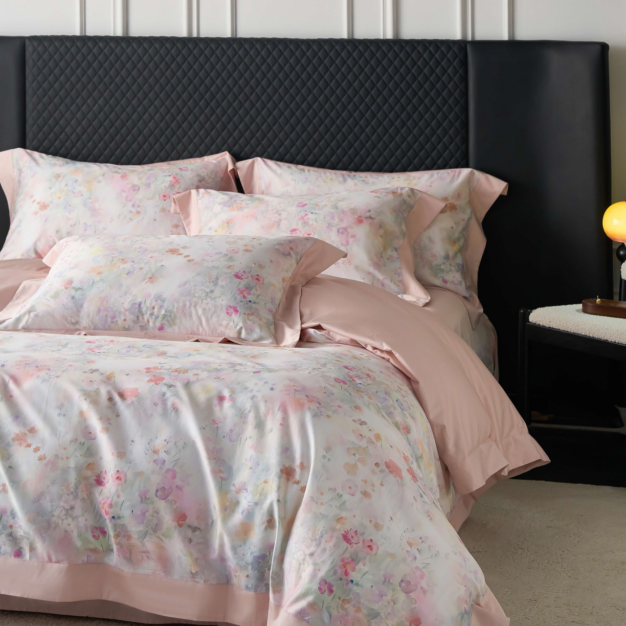 91家纺网 家纺一手货源 找家纺 [91家纺网精选]A版50支全棉纯棉数码印花B版50支全棉四件套