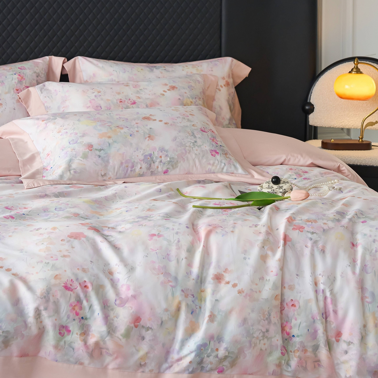 91家纺网 家纺一手货源 找家纺 [91家纺网精选]A版50支全棉纯棉数码印花B版50支全棉四件套