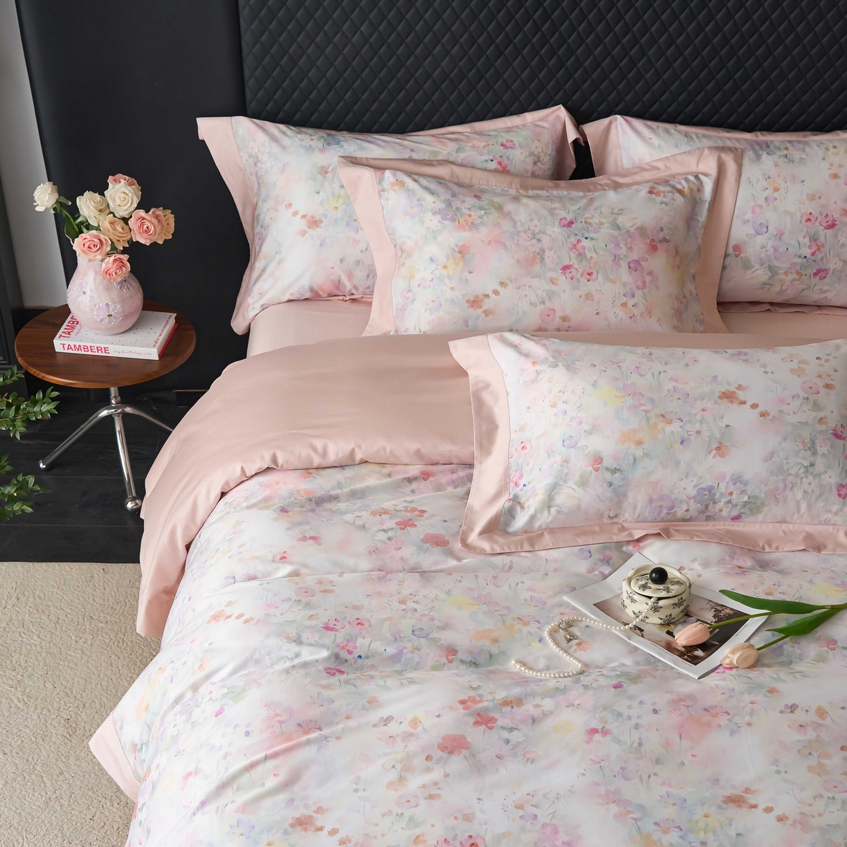 91家纺网 家纺一手货源 找家纺 [91家纺网精选]A版50支全棉纯棉数码印花B版50支全棉四件套