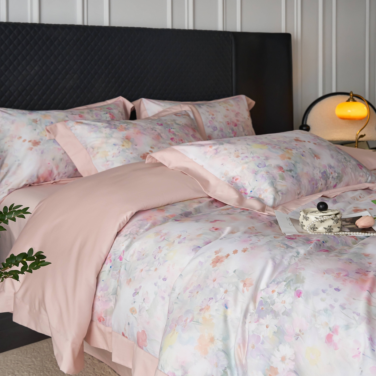 91家纺网 家纺一手货源 找家纺 [91家纺网精选]A版50支全棉纯棉数码印花B版50支全棉四件套