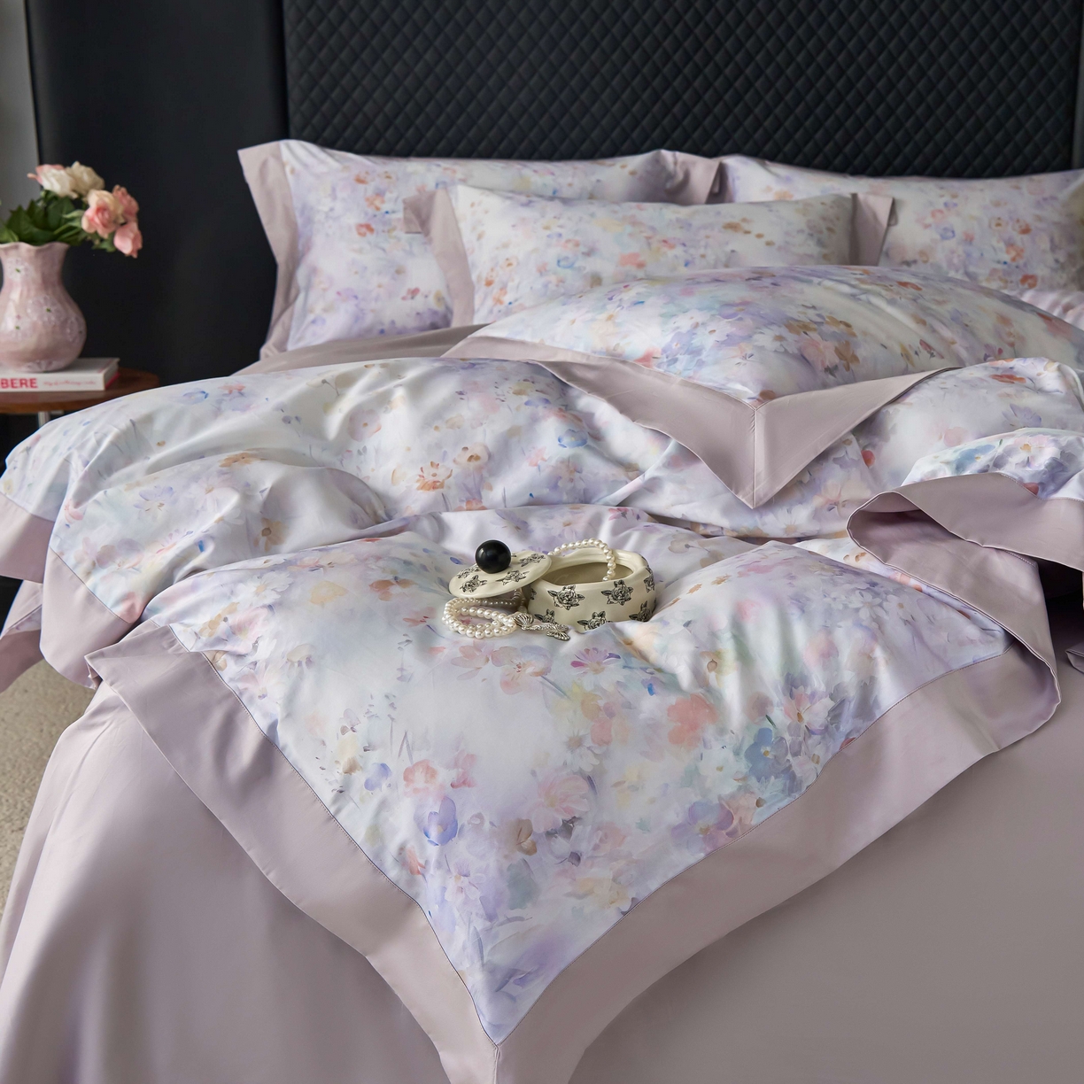 91家纺网 家纺一手货源 找家纺 [91家纺网精选]A版50支全棉纯棉数码印花B版50支全棉四件套