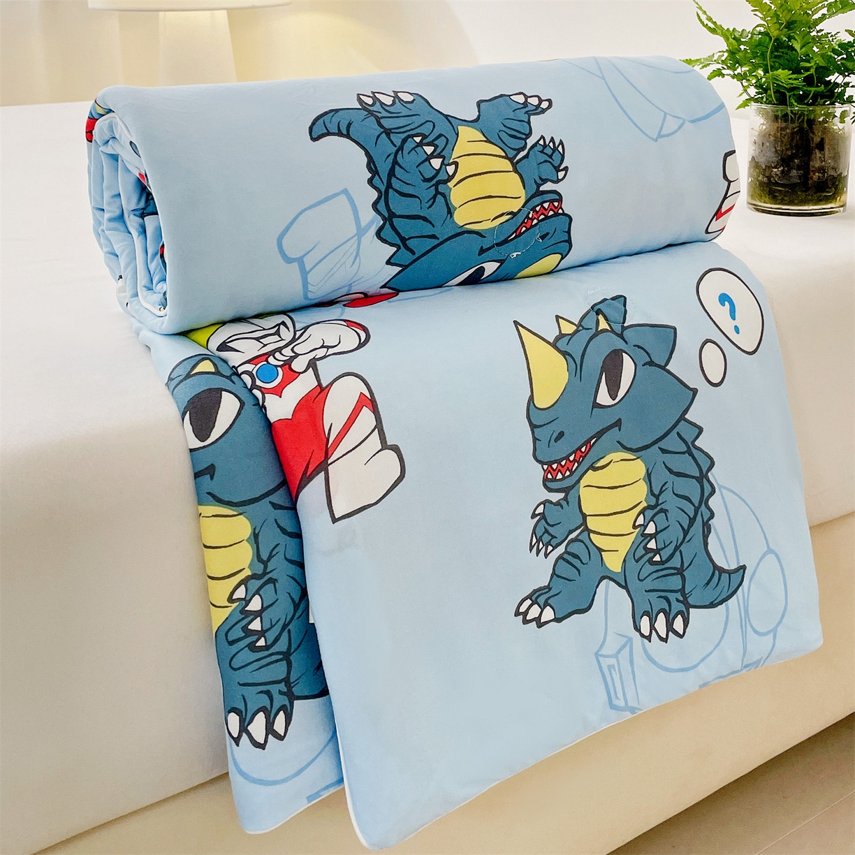 91家纺网 家纺一手货源 找家纺 （总）名兮 2026新款A类经典奥特曼豆豆被夏凉被夏被空调被