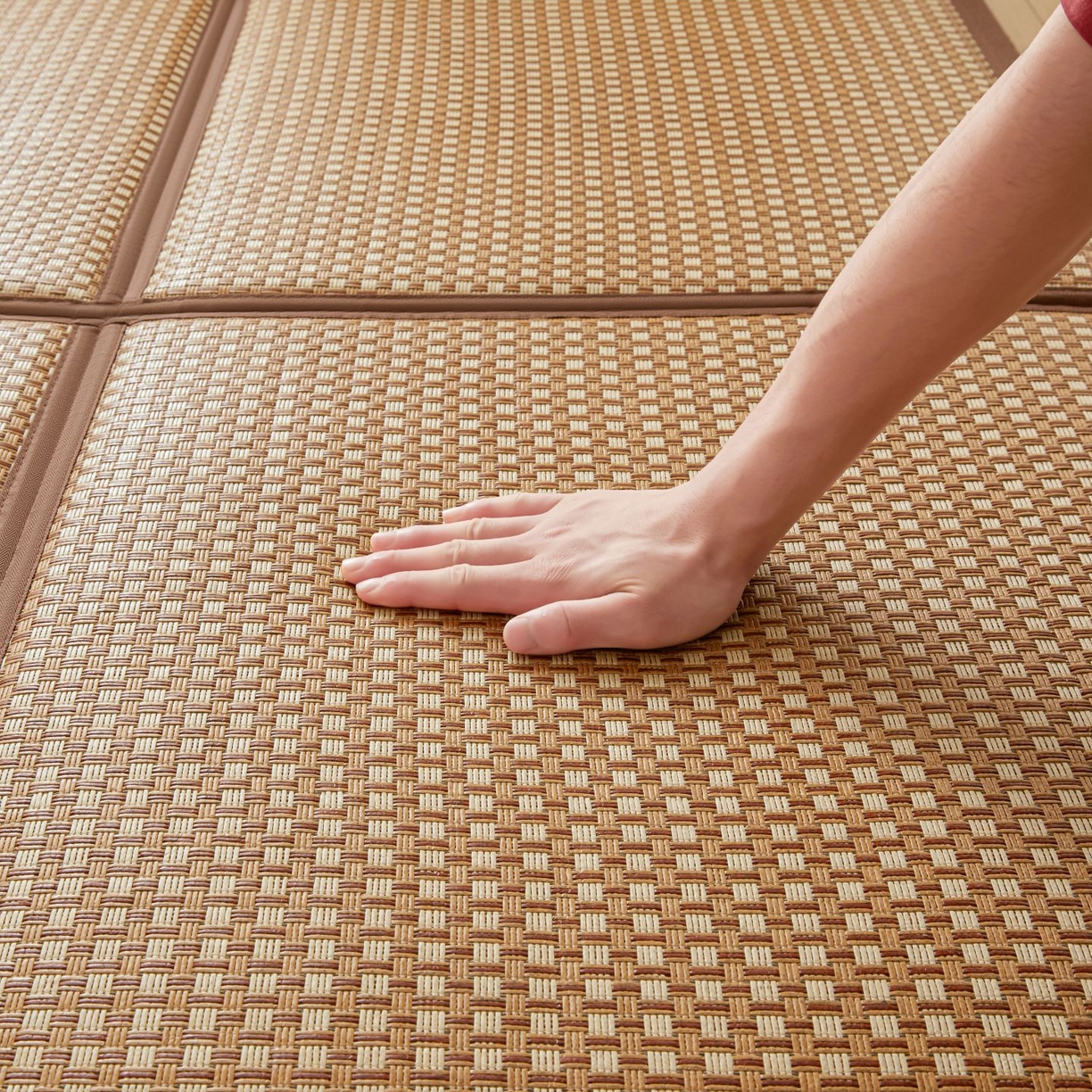 91家纺网 家纺一手货源 找家纺 （总）航途席业 2026新款拼接格榻榻米地垫